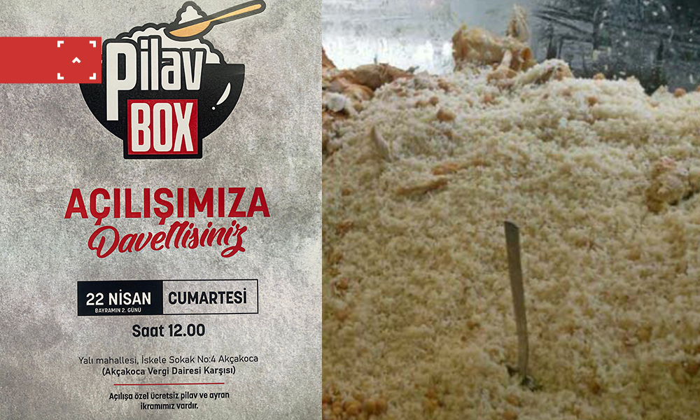 PİLAV BOX, BAYRAMIN 2. GÜNÜ AKÇAKOCA’DA HİZMETE AÇILIYOR…
