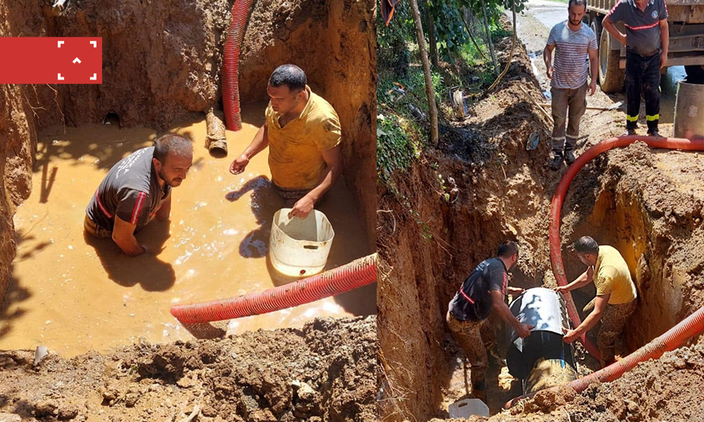 ARIZA GİDERİLDİ, SU YENİDEN VERİLMEYE BAŞLANDI