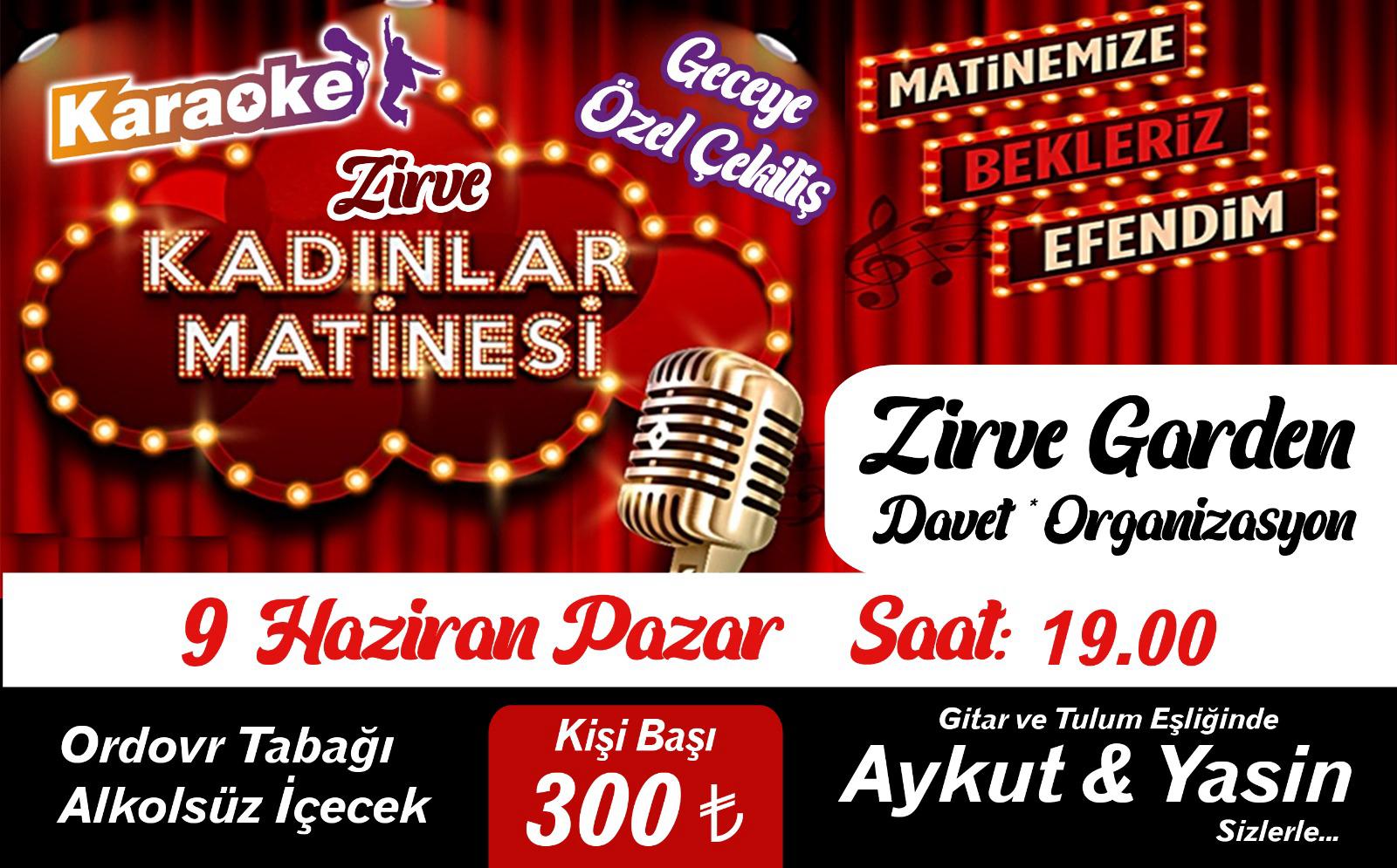 Muhteşem bir müzik ziyafeti, lezzetli ikramlar ve bol bol eğlence: Zirve Kadınlar Matinesi