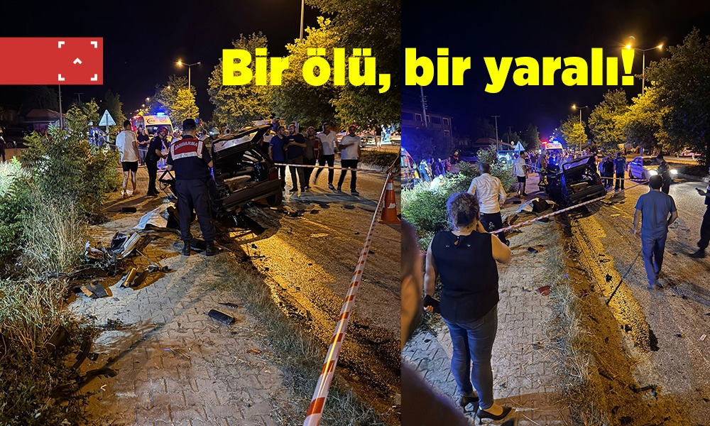 Düzce-Akçakoca yolunda feci kaza: 1 ölü 1 ağır yaralı